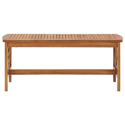 vidaXL Coffee Table 102x50x43 cm Solid Acacia Wood