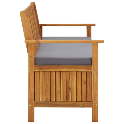 vidaXL Garden Storage Bench 120 cm Solid Acacia Wood