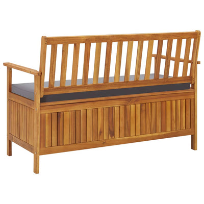 vidaXL Garden Storage Bench 120 cm Solid Acacia Wood