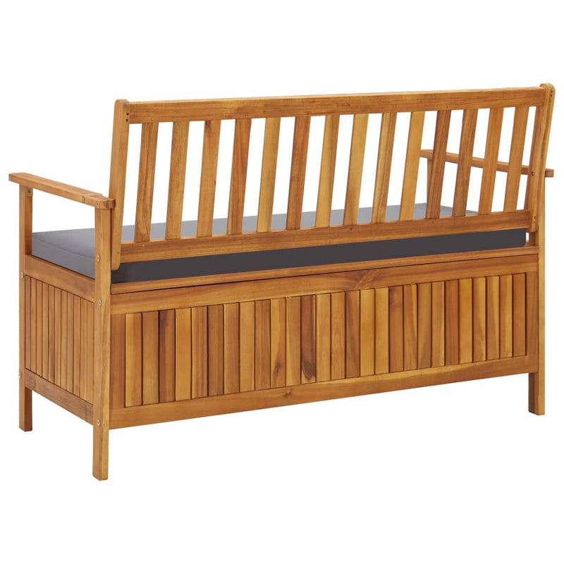 vidaXL Garden Storage Bench 120 cm Solid Acacia Wood