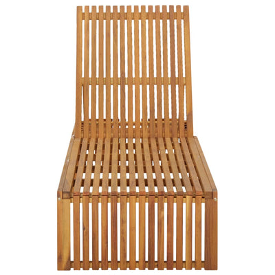 vidaXL Sun Lounger Solid Acacia Wood