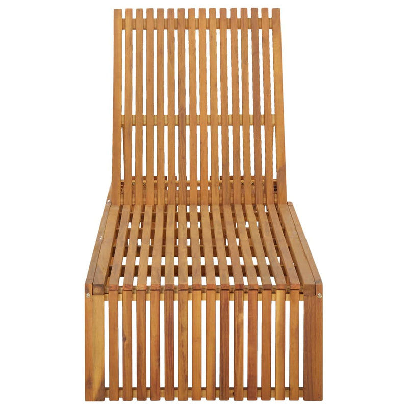 vidaXL Sun Lounger Solid Acacia Wood