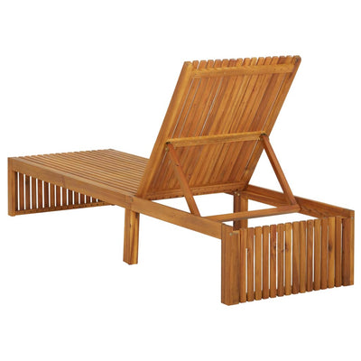 vidaXL Sun Lounger Solid Acacia Wood