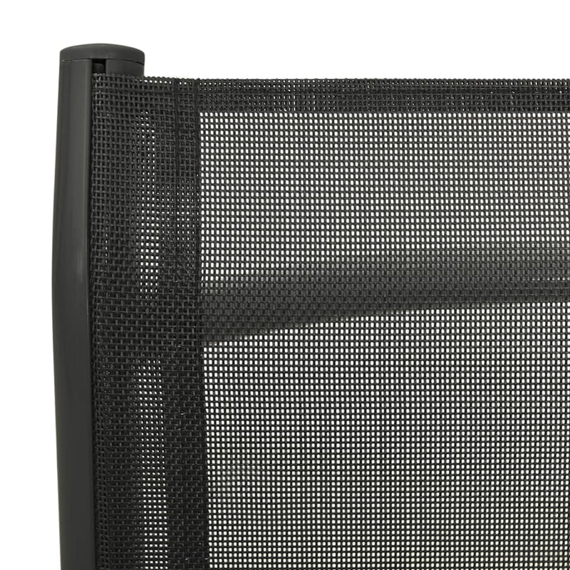 vidaXL Reclining Garden Chairs 2 pcs Textilene and Aluminium Silver