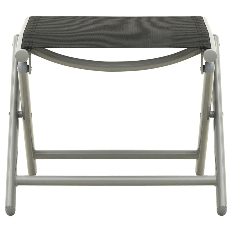 vidaXL 3 Piece Garden Lounge Set Textilene and Aluminium Black