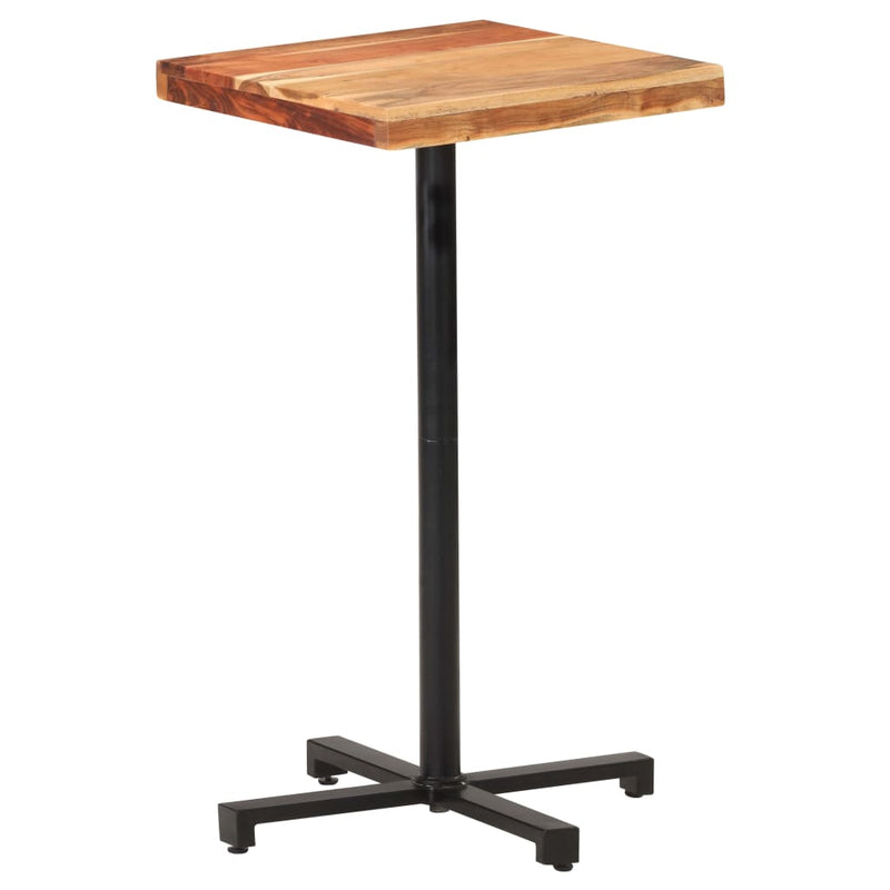 vidaXL Bar Table Square 60x60x110 cm Solid Acacia Wood