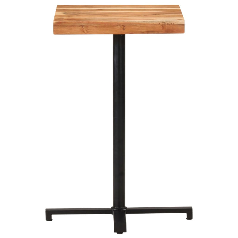 vidaXL Bar Table Square 60x60x110 cm Solid Acacia Wood