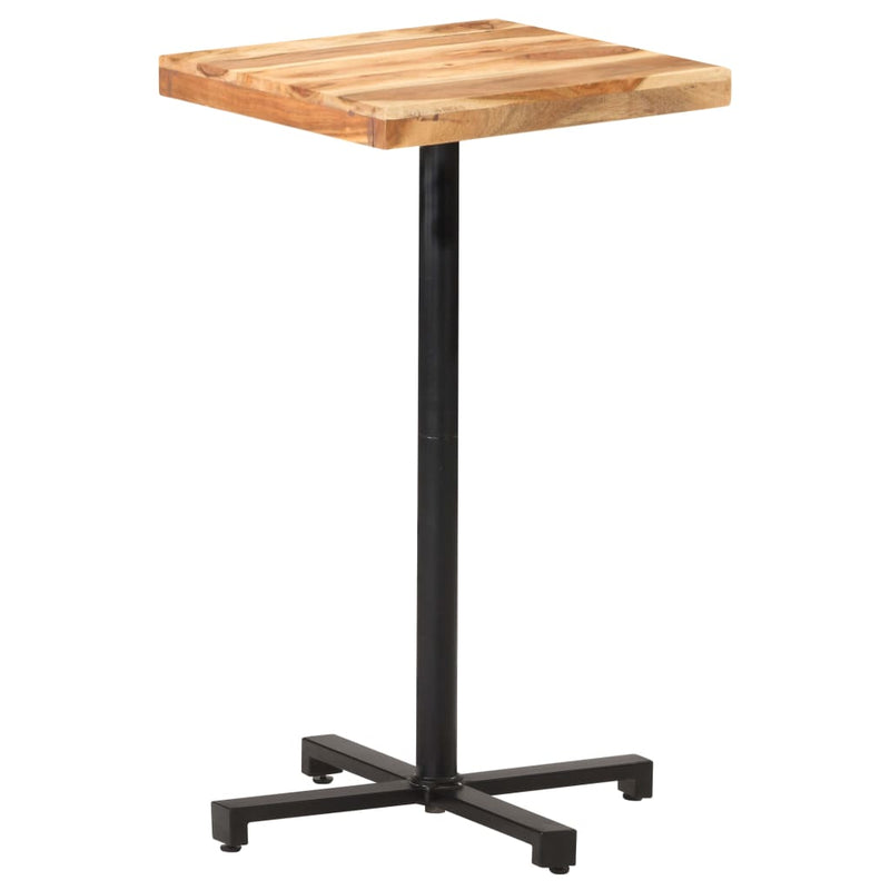 vidaXL Bar Table Square 60x60x110 cm Solid Acacia Wood