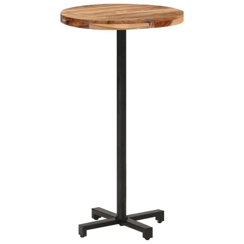 vidaXL Bar Table Square 60x60x110 cm Solid Acacia Wood