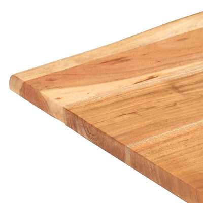 vidaXL Bistro Table with Live Edges 50x50x75 cm Solid Acacia Wood