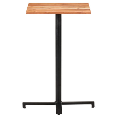 vidaXL Bar Table with Live Edges 60x60x110 cm Solid Acacia Wood