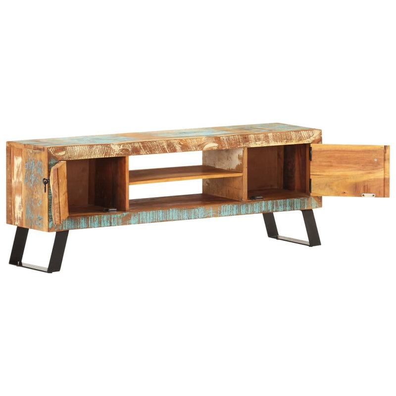 vidaXL TV Cabinet 120x30x46 cm Solid Reclaimed Wood