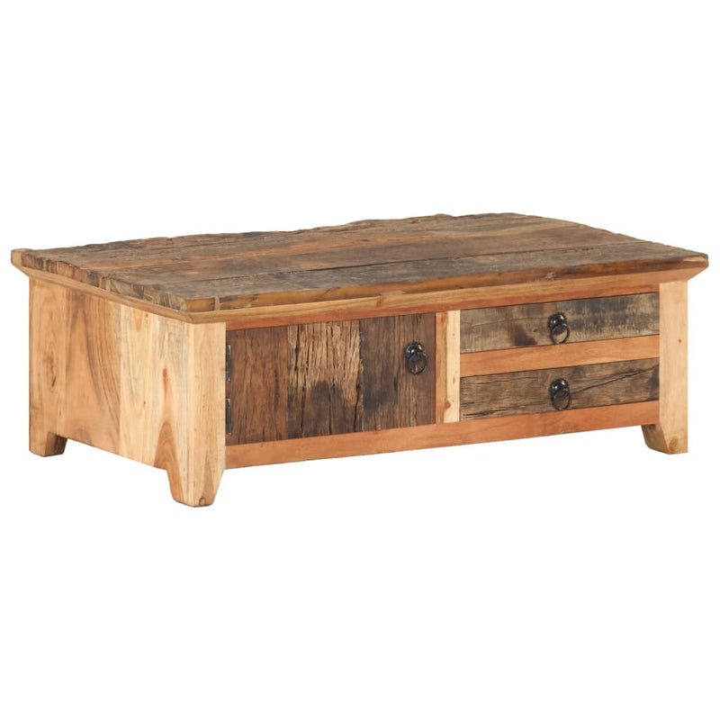 vidaXL Coffee Table 90x50x31 cm Solid Reclaimed Wood