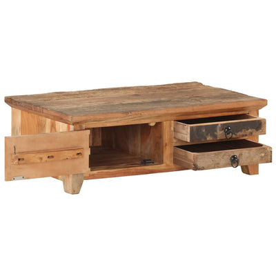 vidaXL Coffee Table 90x50x31 cm Solid Reclaimed Wood
