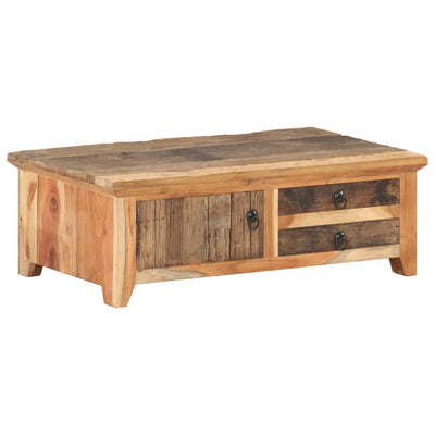 vidaXL Coffee Table 90x50x31 cm Solid Reclaimed Wood