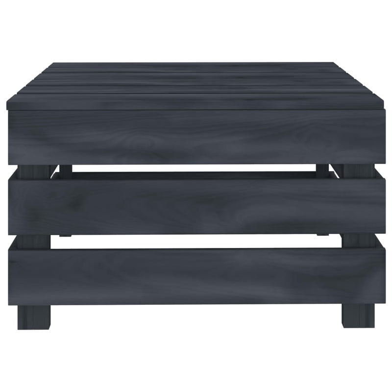 vidaXL 2 Piece Garden Pallet Lounge Set Grey Wood