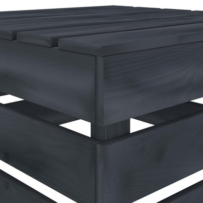 vidaXL 2 Piece Garden Pallet Lounge Set Grey Wood