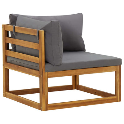 vidaXL Sectional Corner Sofas 2 pcs with Cushions Cream White