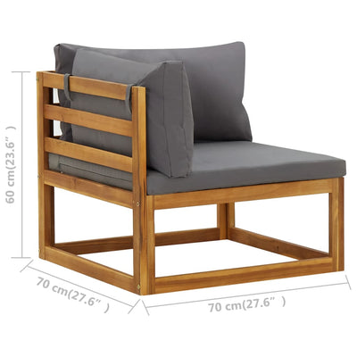 vidaXL Sectional Corner Sofas 2 pcs with Cushions Cream White