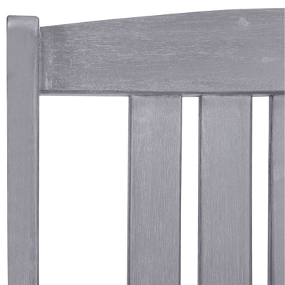 vidaXL Garden Chairs 4 pcs Solid Acacia Wood Grey