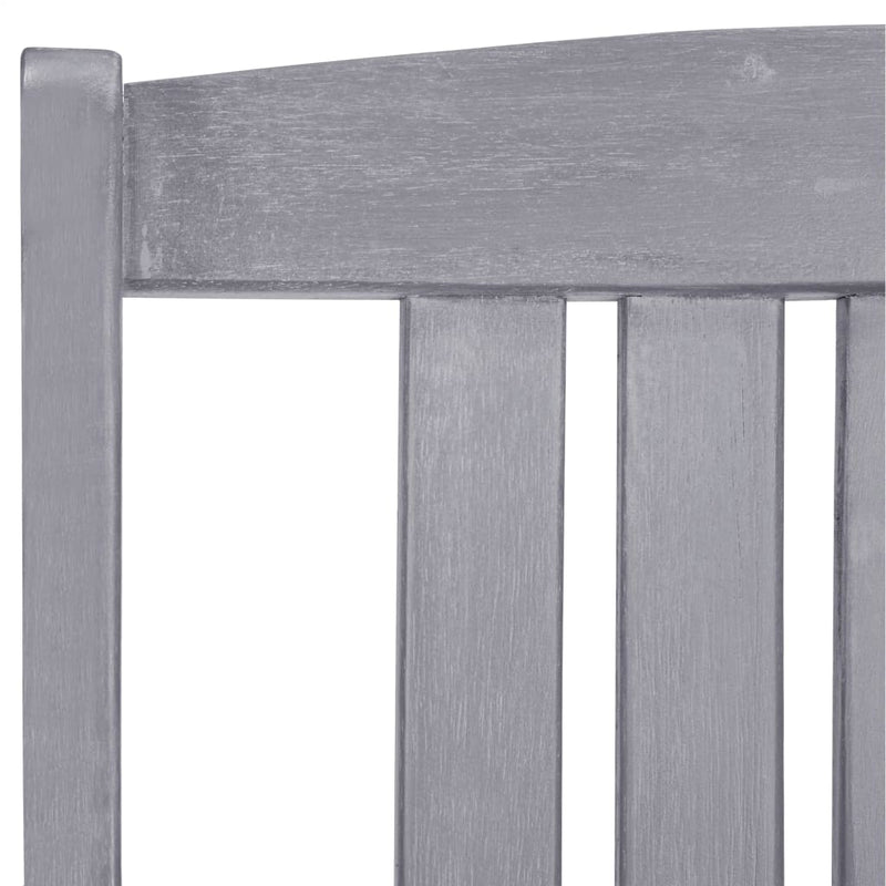 vidaXL Garden Chairs 4 pcs Solid Acacia Wood Grey