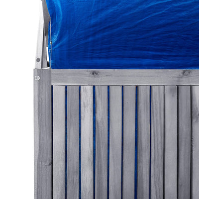 vidaXL Storage Box with Trellis 99x55x160 cm Solid Acacia Wood