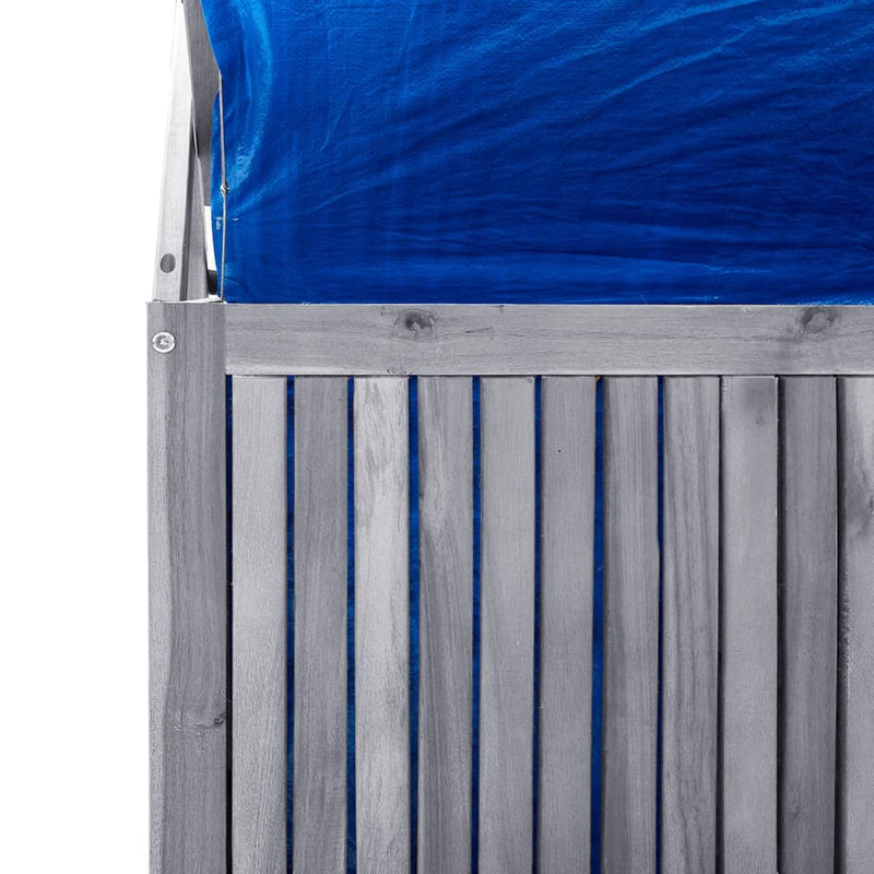 vidaXL Storage Box with Trellis 99x55x160 cm Solid Acacia Wood