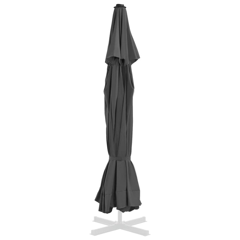 vidaXL Replacement Fabric for Outdoor Parasol Anthracite 500 cm