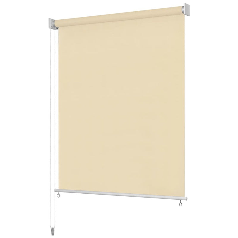 vidaXL Outdoor Roller Blind Cream 400x230 cm HDPE