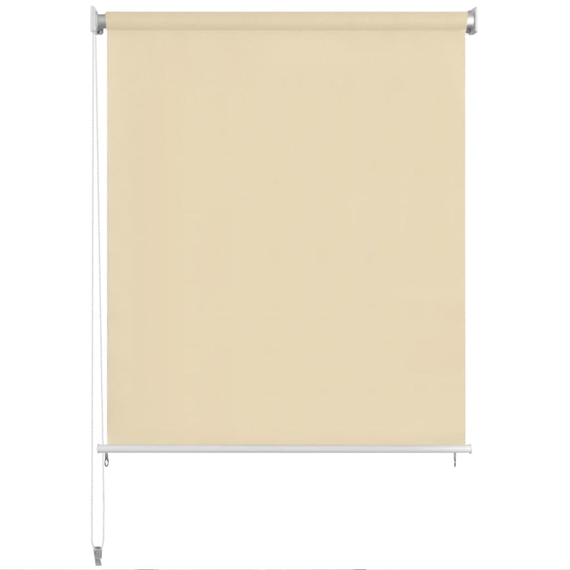 vidaXL Outdoor Roller Blind Cream 400x230 cm HDPE