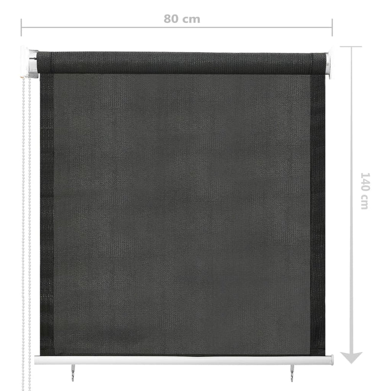 vidaXL Outdoor Roller Blind 60x230 cm Anthracite