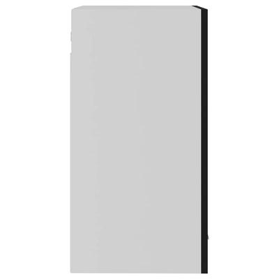 vidaXL Hanging Glass Cabinet Lyon Black 40x31x60 cm Engineered Wood