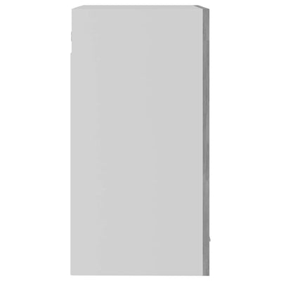 vidaXL Hanging Glass Cabinet Lyon Black 40x31x60 cm Engineered Wood