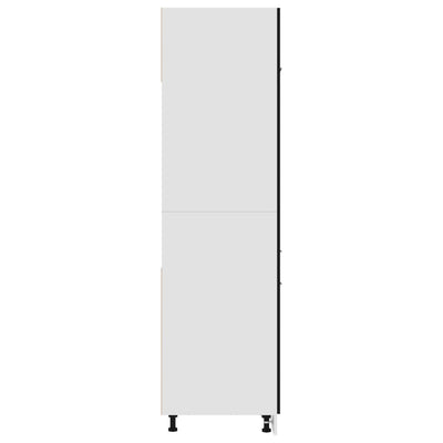 vidaXL Refrigerator Cabinet Sonoma Oak 60x57x207 cm Engineered Wood