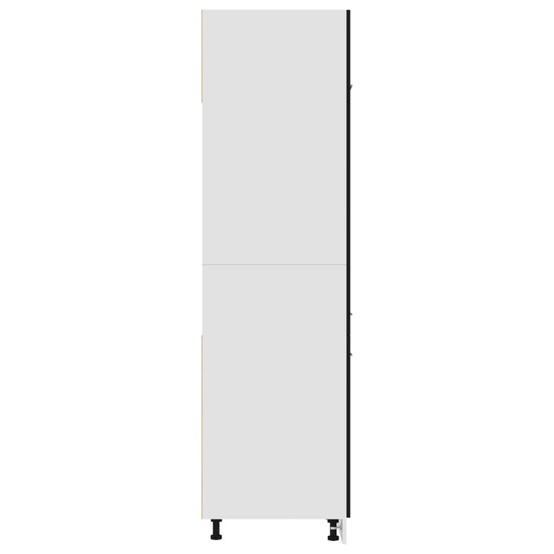 vidaXL Refrigerator Cabinet Sonoma Oak 60x57x207 cm Engineered Wood