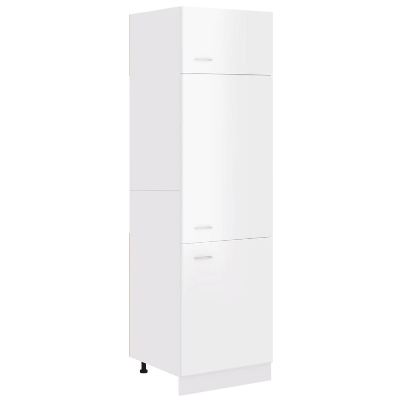 vidaXL Refrigerator Cabinet Sonoma Oak 60x57x207 cm Engineered Wood