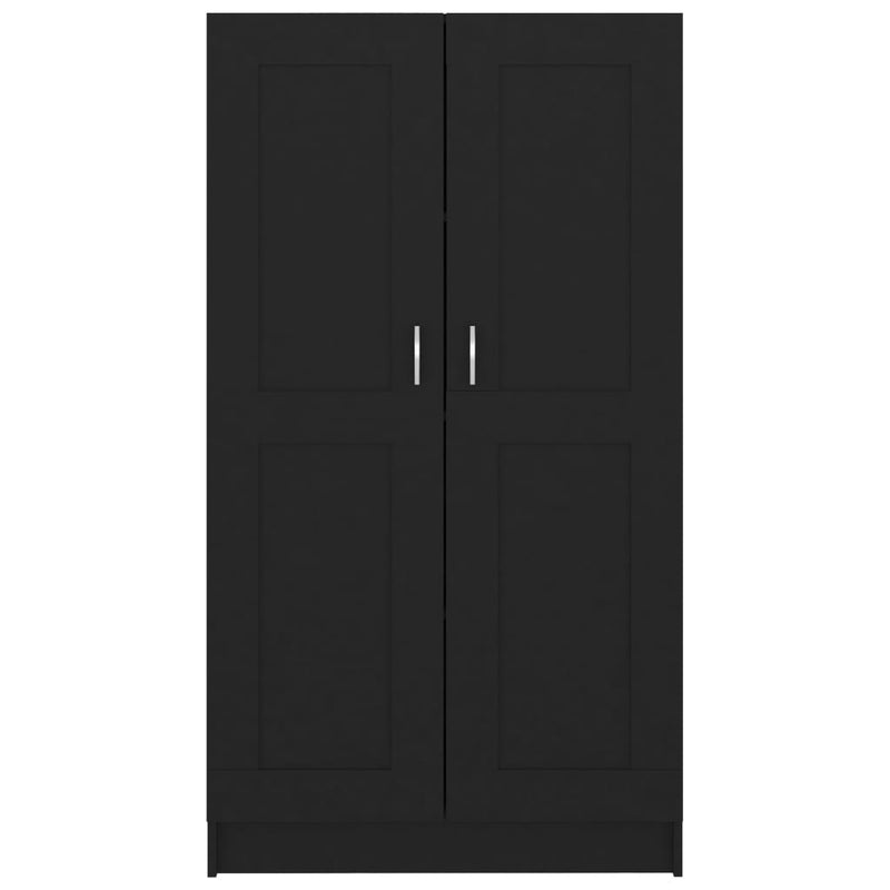 vidaXL Book Cabinet Black 82.5x30.5x150 cm Engineered Wood