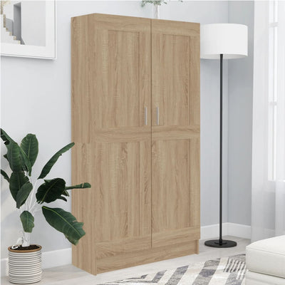 vidaXL Book Cabinet Black 82.5x30.5x150 cm Engineered Wood
