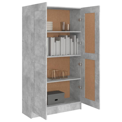 vidaXL Book Cabinet Black 82.5x30.5x150 cm Engineered Wood
