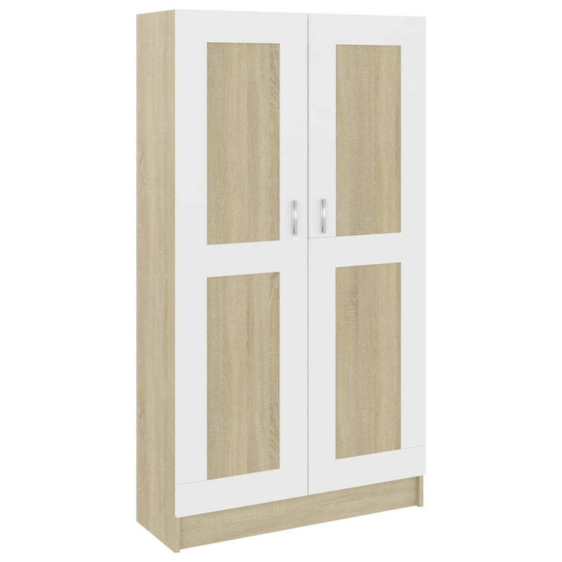 vidaXL Book Cabinet Black 82.5x30.5x150 cm Engineered Wood