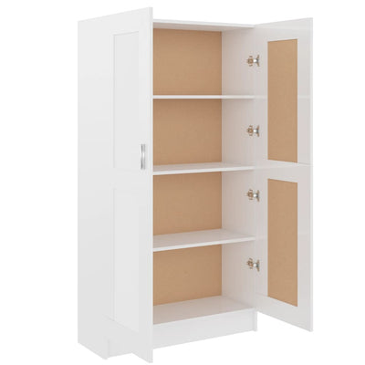 vidaXL Book Cabinet Black 82.5x30.5x150 cm Engineered Wood