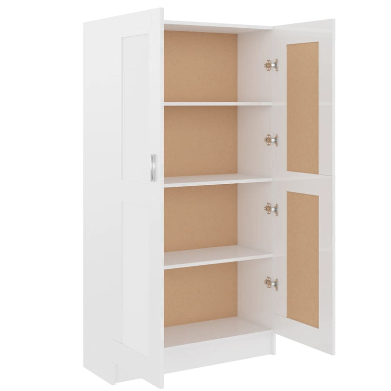 vidaXL Book Cabinet Black 82.5x30.5x150 cm Engineered Wood