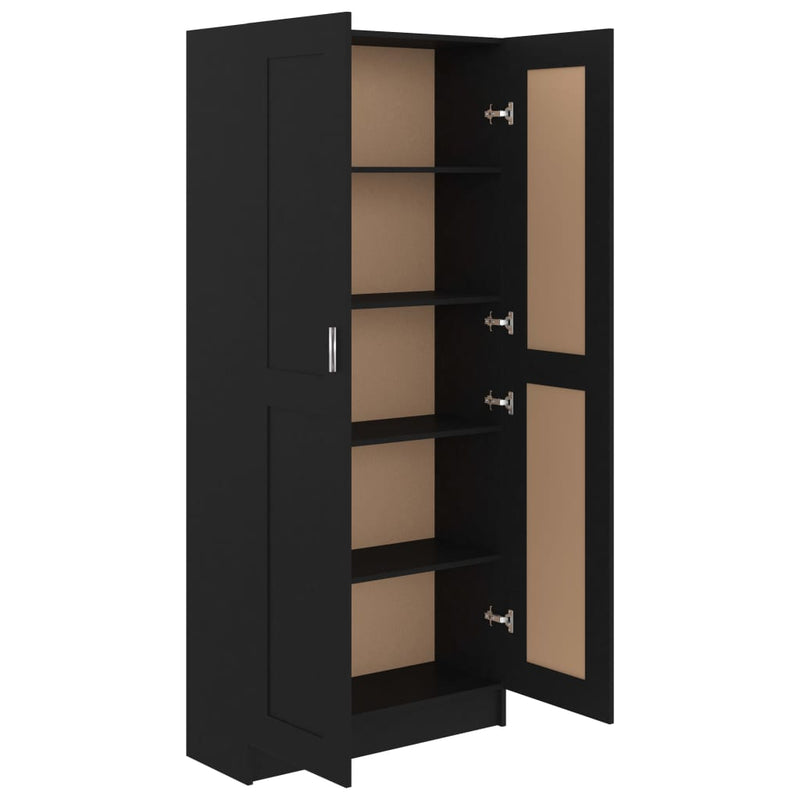 vidaXL Book Cabinet Sonoma Oak 82.5x30.5x185.5 cm Engineered Wood