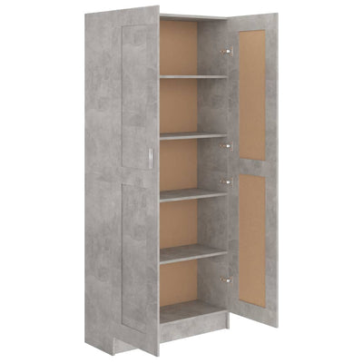 vidaXL Book Cabinet Sonoma Oak 82.5x30.5x185.5 cm Engineered Wood
