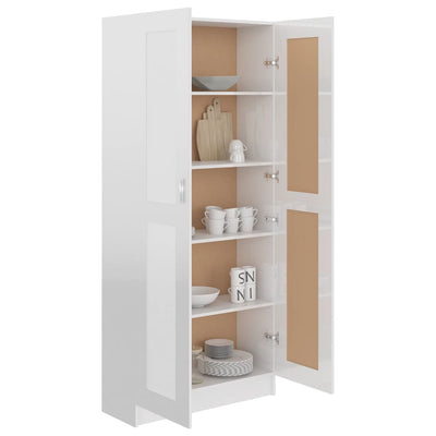 vidaXL Book Cabinet Sonoma Oak 82.5x30.5x185.5 cm Engineered Wood