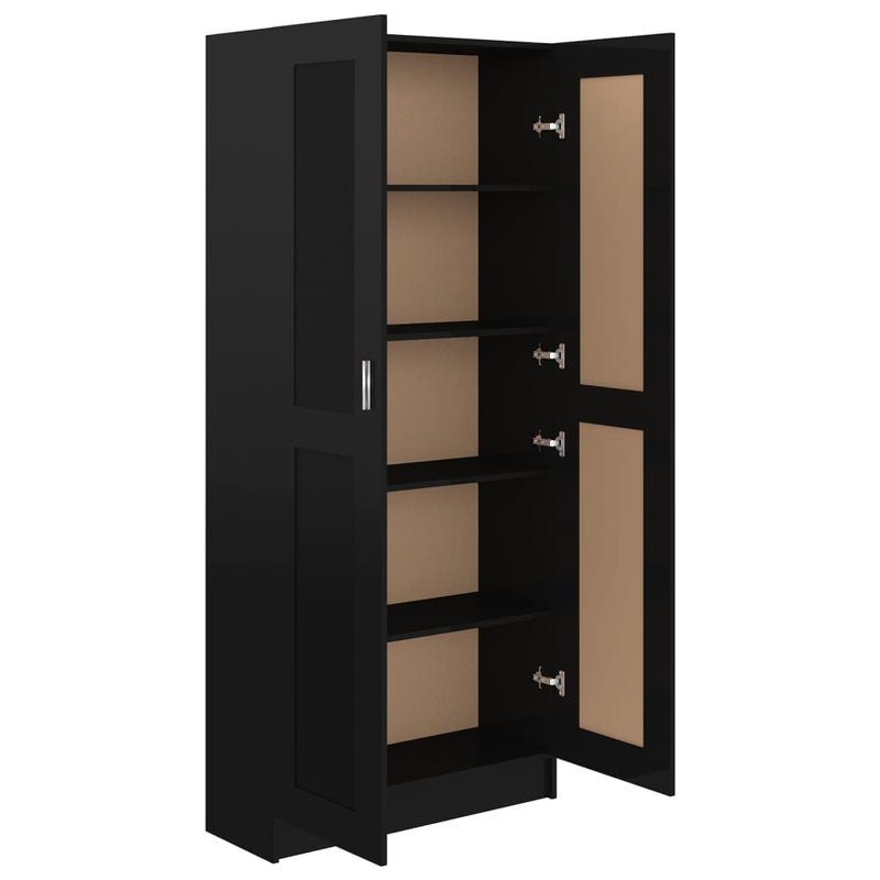 vidaXL Book Cabinet Sonoma Oak 82.5x30.5x185.5 cm Engineered Wood