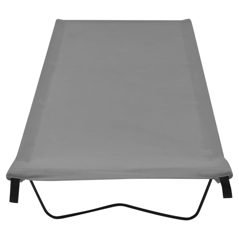 vidaXL Camping Bed 180x60x19 cm Oxford Fabric and Steel Black