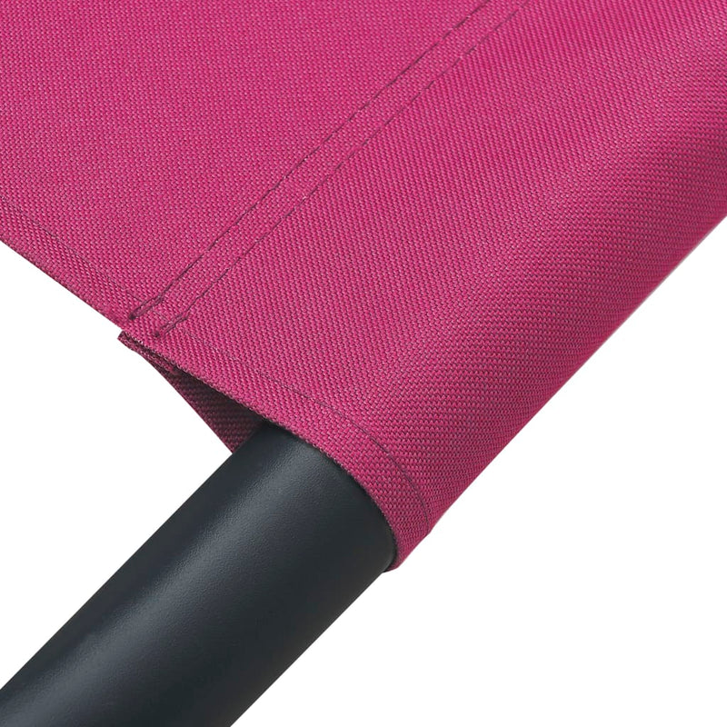 vidaXL Outdoor Lounge Bed Fabric Pink