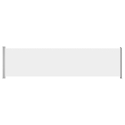 vidaXL Patio Retractable Side Awning 600x160 cm Black