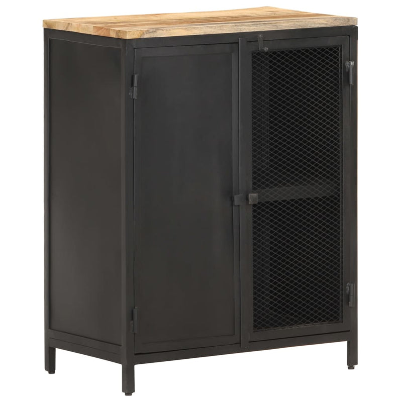 vidaXL Sideboard 60x35x78 cm Solid Rough Mango Wood